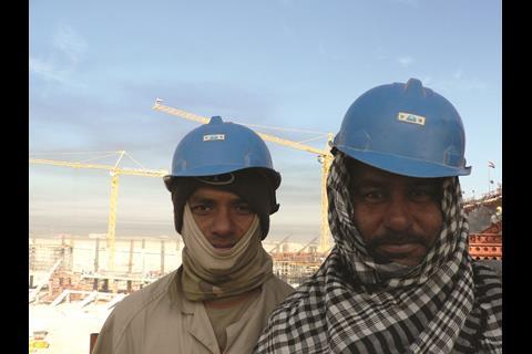 About 70% of workers are Iraqi, but there are also Indians, Bangladeshis and Syrians